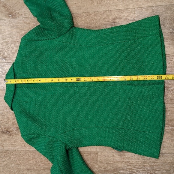 J. Crew School Boy Blazer Picnic Tweed Kelly Green Size 8 - Picture 16 of 17